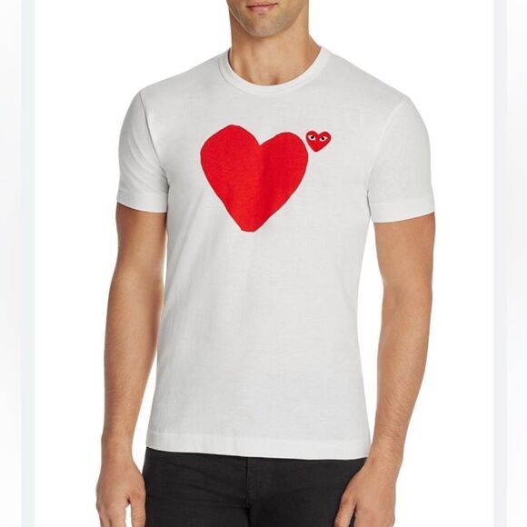 Comme Des Garcons PLAY Heart Graphic Tee Size XL - Picture 1 of 9